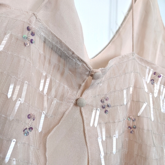 Bershka Sequins Crop Top with hand stitched detail - Picture 8 of 11